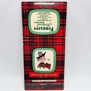 Vintage Matchbook Fidelity Federal Savings Glendale Long Beach Sherman Oaks Cali
